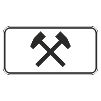 Дорожный знак 8.5.2 «Рабочие дни» (металл 0,8 мм, II типоразмер: 350х700 мм, С/О пленка: тип А коммерческая)
